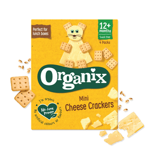 Mini Organic Cheese Crackers 4x20g