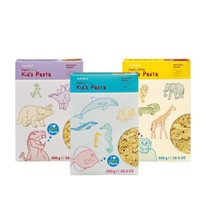 Discovery Bundle - 3 x Organic Kids Pasta - Safari, Dino, Ocean Shapes