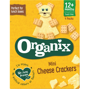 Mini Organic Cheese Crackers 4x20g